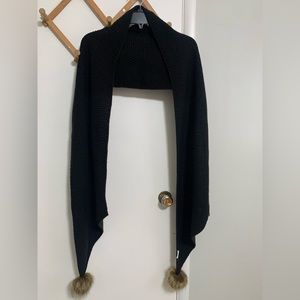 Charleston Bags Women’s pom pom scarf.